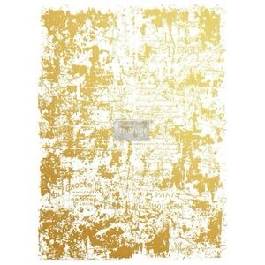 Redesign Decor Transfer | GILDED DISTRESSED WALL | Rare (Retired) | 17” x 23”